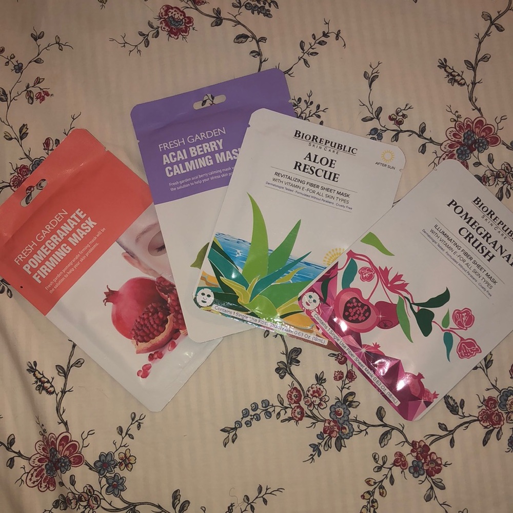 Tropical scented face masks